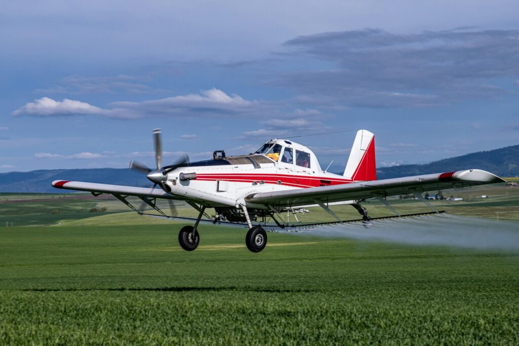 a small airplane on a runway